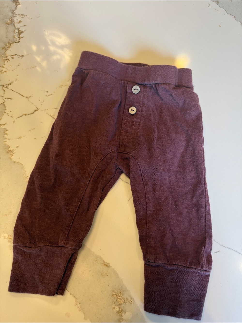 Rylee + Cru Kids Stretch Cotton Bottoms in Plum